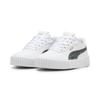 Sneaker PUMA "Carina 2.0 Animal Update Sneakers Mädchen", Kinder, Gr. 31, weiß (weiß mineral gray gold), Obermaterial: Textil, Synthetik; Futter: Textil; Innensohle: Textil; Laufsohle: Gummi, Schuhe