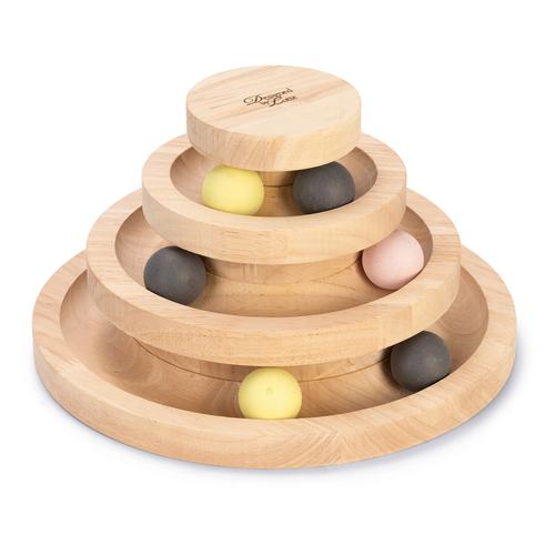 Wooden Mia Play Tower Designed by Lotte Cat Toy