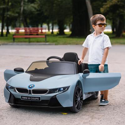 Licensed BMW I8 Coupe Ride-On Car with 6V Battery & Remote Control - Stylish Fun - Blue