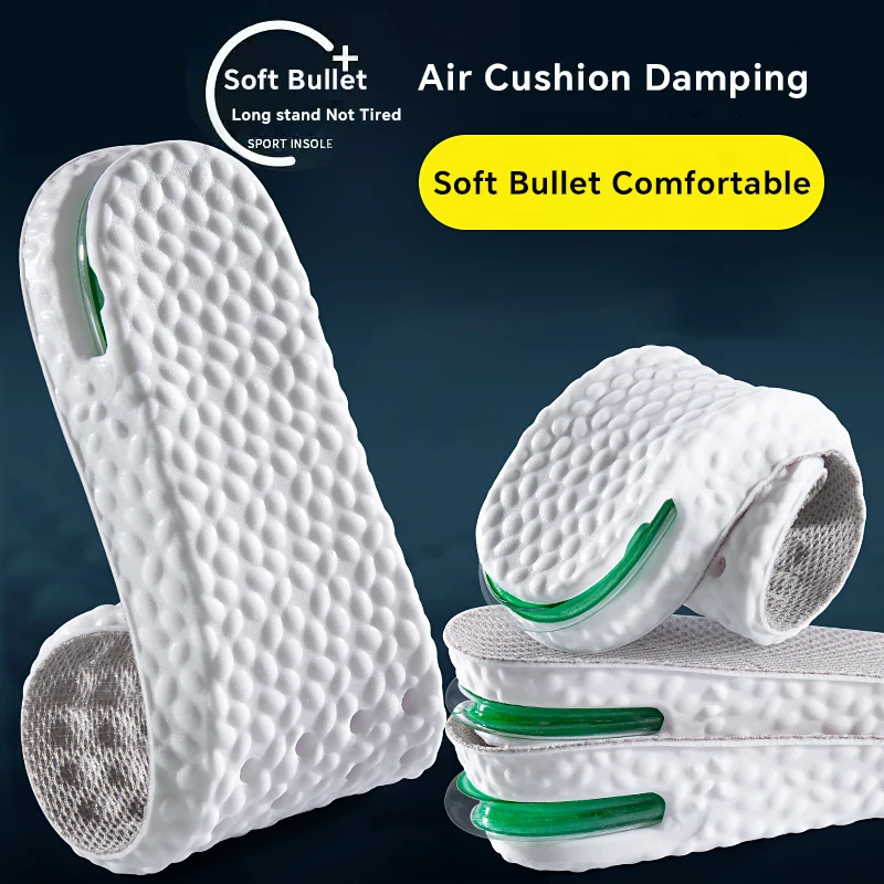 1 Paar Boost-Schuheinlagen zur Erhöhung der Höhe, für Herren und Damen, weicher Komfort, Laufsport-Einlegesohle für Füße, 1,5/2,5/3,5 cm, wachsende Schuhpolster Image