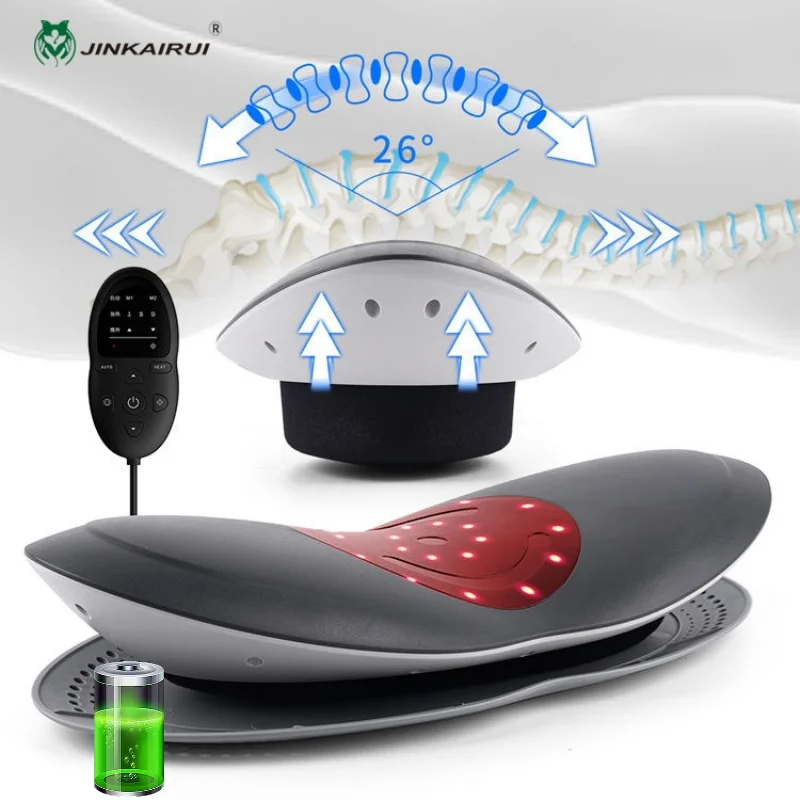 Elektrische Vibration Lenden massage gerät Taille Traktion gerät Rücken Komfort Pflege pneumatische Luftlift Schmerz linderung Unterstützung Entspannung Image
