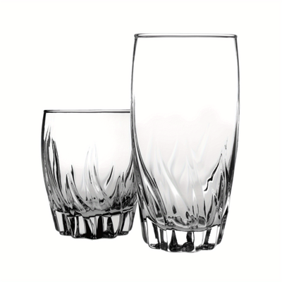 TEMU 12-piece Drinking Glass Set, Durable For Everyday And Bar Use