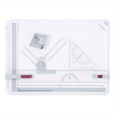 TEMU Multifuctional Drawing Board Table Pad With Parallel Motion And Angle Rulers