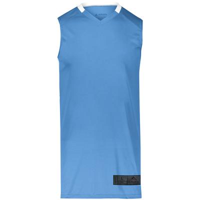 Augusta Sportswear 1731 Athletic Youth Step-Back Basketball Jersey T-Shirt in Columbia Blue/White size XL | Polyester