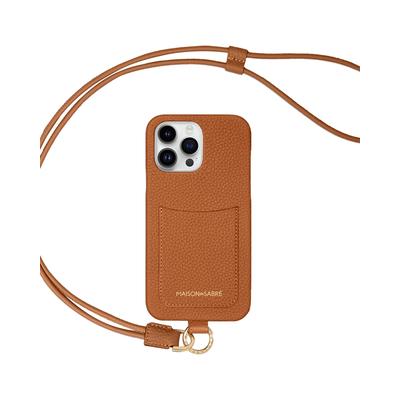 Maison de SABRE Sling Phone Case (iPhone 15 Pro) - Pecan Brown
