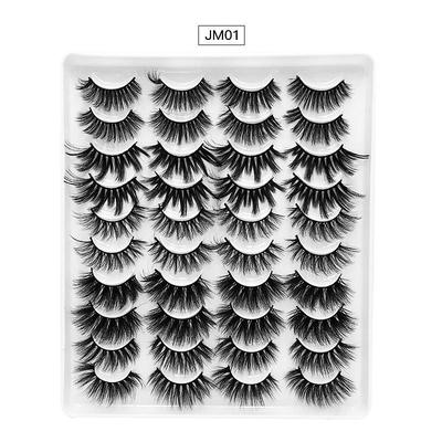 Eyelash Extensions 40 pcs Waterproof Professional Women Volumized Extra Long Cosplay Animal wool eyelash Wedding Party Halloween Full Strip Lashes Crisscross Thick - Makeup Daily Makeup Halloween