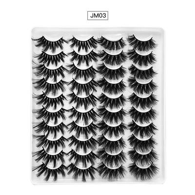 Eyelash Extensions 40 pcs Waterproof Professional Women Volumized Extra Long Cosplay Animal wool eyelash Wedding Party Halloween Full Strip Lashes Crisscross Thick - Makeup Daily Makeup Halloween