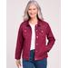 Blair Women's DenimEase™ Embellished Jacket - Red - L - Misses