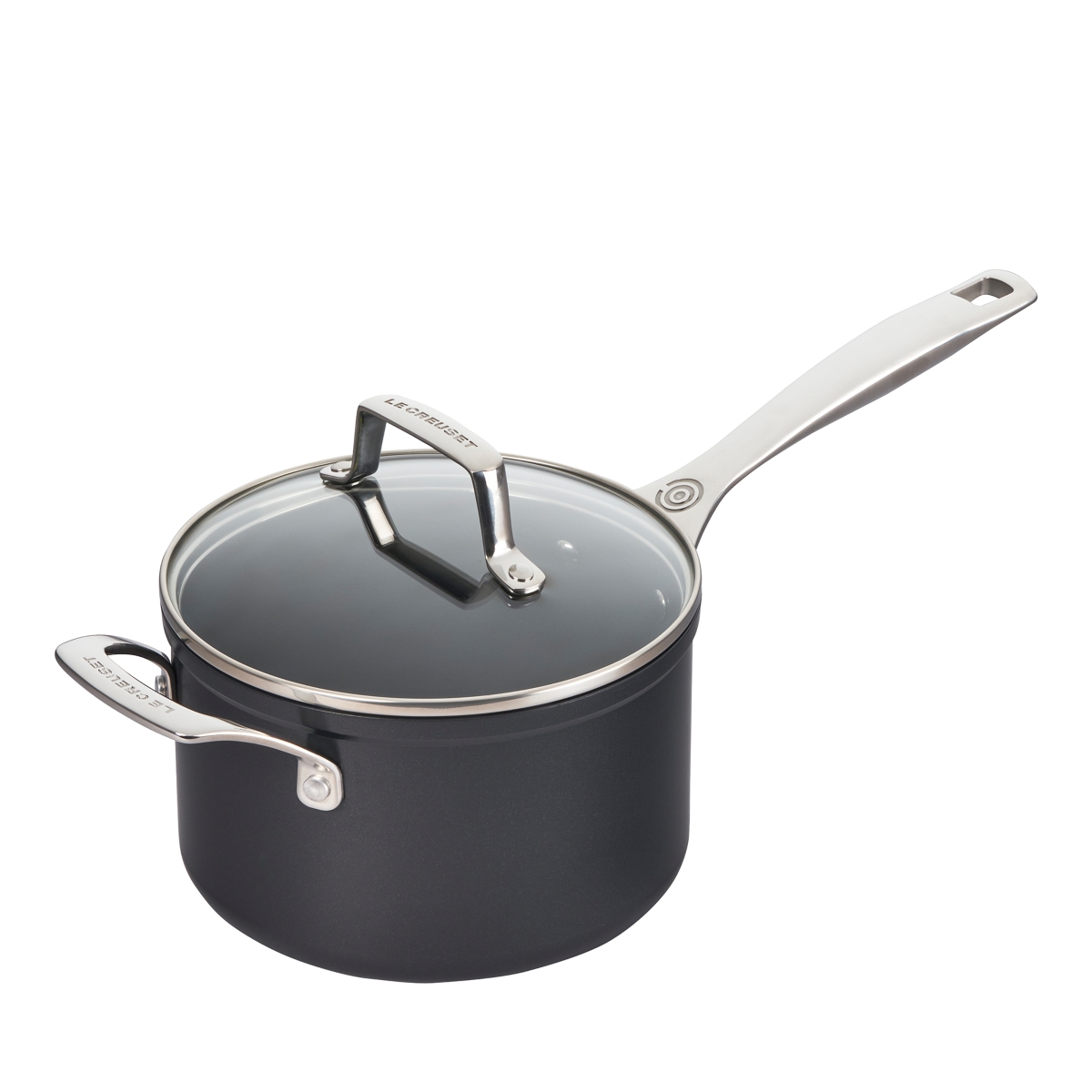 Le Creuset Essential Nonstick Ceramic 3 Qt. Saucepan - Black