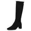 Stiefel CAPRICE, Damen, Gr. 37, Normalschaft, schwarz, Textil, elegant, Schuhe, Blockabsatz, Abendschuh, Langschaft-Stiefel mit Innenreißverschluss