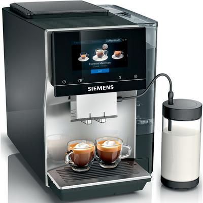 SIEMENS Kaffeevollautomat "EQ700 classic TP715D47, Cold Brew, intuitives 5" TFT-Display" Kaffeevollautomaten App, iaromaSelect, 10 Favoriten, autom. Dampfreinigung,silber metallic schwarz (inox silber metallic) Bestseller