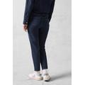 Gerade Jeans CECIL, Damen, Gr. 32, Länge 28, blau (dunkelblau wash), Web, Jeans, 77% Baumwolle, 20% Polyester, 3% Elasthan, gestreift, casual, normal, Jeans, Middle Waist