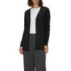 Strickjacke S.OLIVER, Damen, Gr. 46, schwarz, Feinstrick, Obermaterial: 50% Baumwolle, 50% Viskose, unifarben, casual, gerade Po-bedeckend, Rundhals, Langarm Bündchen, Strickjacken, Feinstrick ohne Verschluss
