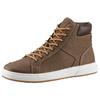 Sneaker LEVI'S "PIPER MID", Herren, Gr. 43, braun, Lederimitat, sportlich, Schuhe, Schnürboots, Freizeitschuh, Schnürer mit Logoprägung