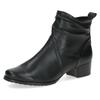 Stiefelette CAPRICE, Damen, Gr. 38, schwarz, Nappaleder, klassisch, Schuhe, Blockabsatz, Ankleboots, Komortschuh in Weite H (= sehr weit)