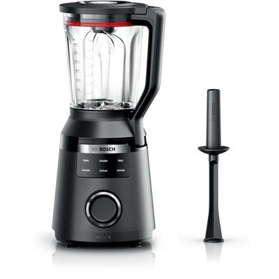 BOSCH Standmixer "VitaPower Serie 6 MMBD665B1, Hochleistungsmixer, 45.000 rpm, schwarz" Zerkleinerer 2l, 6 Automatikprogramme inkl heiße Suppe, Stopfer, Sicherheitsdeckel schwarz