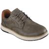 Schnürschuh SKECHERS "GARLAN", Herren, Gr. 45, grün (olivgrün), Lederimitat, casual, Schuhe, Trekking Schuh, Sneaker, Freizeitschuh mit Kontrastnähten