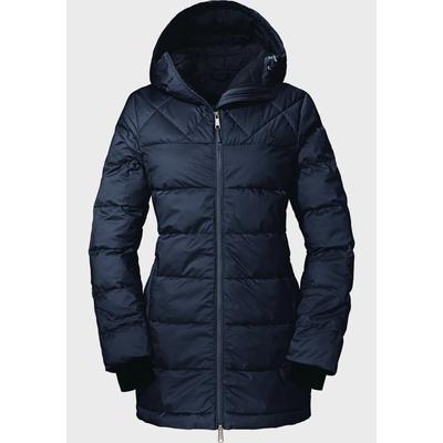 Parka SCHÖFFEL "Insulated Boston L" Gr. 38, blau (8820 - blau) Damen Jacken