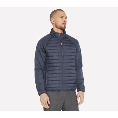 Skechers Men's Hybrid Jacket 2.0 | Size Large | Charcoal/Navy | Polyester