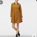 J. Crew Dresses | J.Crew Dress J. Crew Factory Corduroy Collared Mini Shirtdress Golden Brandy 12 | Color: Gold/Yellow | Size: 12