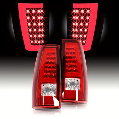 TEMU Tail Lamp Plastic Housing + Lens (no Bulbs): A Pair Of Led Taillights Gm2800174 Suitable For 2003-2006 For Serra 1500 2500hd 3500 ().