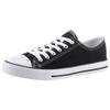 Sneaker ANISTON SHOES, Damen, Gr. 38 (5), schwarz, Textil, sportlich, Schuhe Canvassneaker Sneaker low Skaterschuh, Freizeitschuh, Schnürschuh - NEUE KOLLEKTION