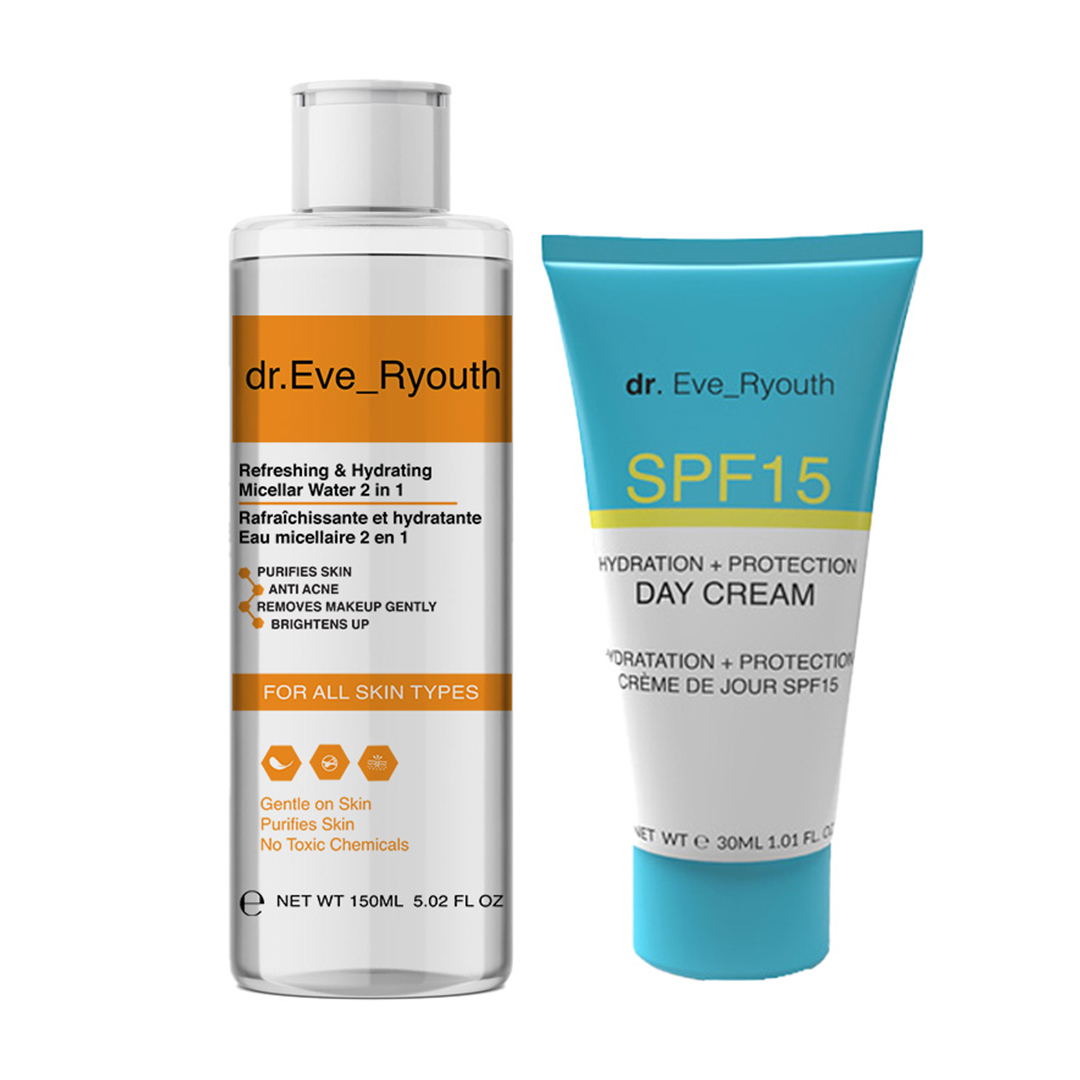 Erfrischendes und feuchtigkeitsspendendes Mizellenwasser 2 in 1 150ML+ Vitamin E und Pfefferminz-Lip Plumps 8ml Image