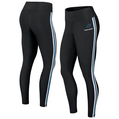 Damen WEAR von Erin Andrews Schwarze Carolina Panthers Farbblock-Leggings Image
