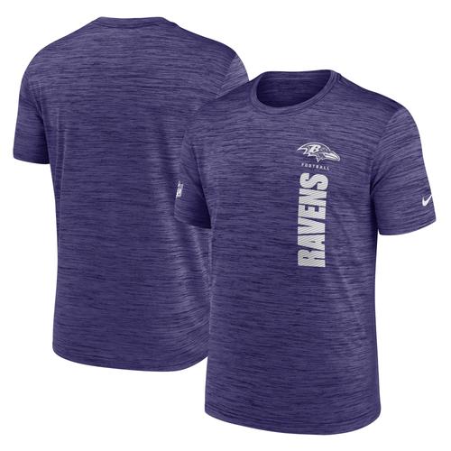 Lila Nike Baltimore Ravens 2024 Sideline Velocity Performance T-Shirt für Herren