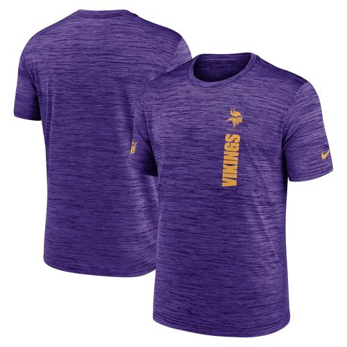 Lila Nike Minnesota Vikings 2024 Sideline Velocity Performance T-Shirt für Herren