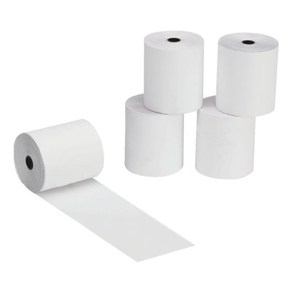 Franz Veit 5er-Pack Kassenrollen / Additionsrollen 76 mm / 25 m weiß, 7.6 cm Image