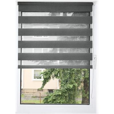 Büscher Sunlines Doppelrollo grau, 70x160 cm