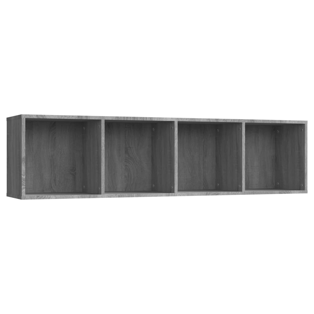 vidaXL Bücherschrank/TV-Schrank Grau Sonoma 143x30x36cm Holzwerkstoff Image