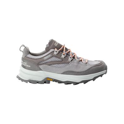 Wanderschuh JACK WOLFSKIN "CYROX TEXAPORE LOW W", Gr. UK 3,5 - EU 36, Normalschaft, braun (pebble), Obermaterial: Synthe