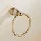 TEMU Elegant Brushed Golden Stainless Towel Ring - Round, Wall-mounted Holder For Modern Bathrooms & Kitchens