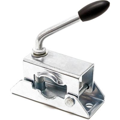 Wiltec - Klemmhalter für Anhänger Stützrad bis ø35 mm, Klemmschelle mit Klappknebel, Bügelklemme,