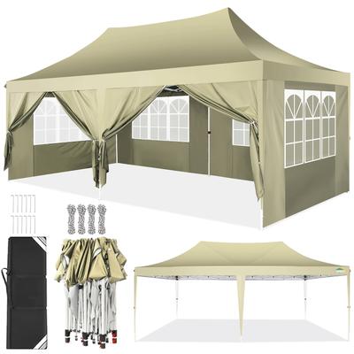TEMU Hoteel 10x20 Pop-up With 6 Detachable , Outdoor Tent For Party Weddings, Instant Awning, Upgraded Raised Tote Bag Image