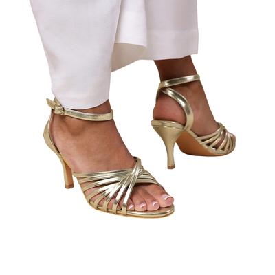 Where's That From - Damen Sandalen "Cyprus" (Gold) Image