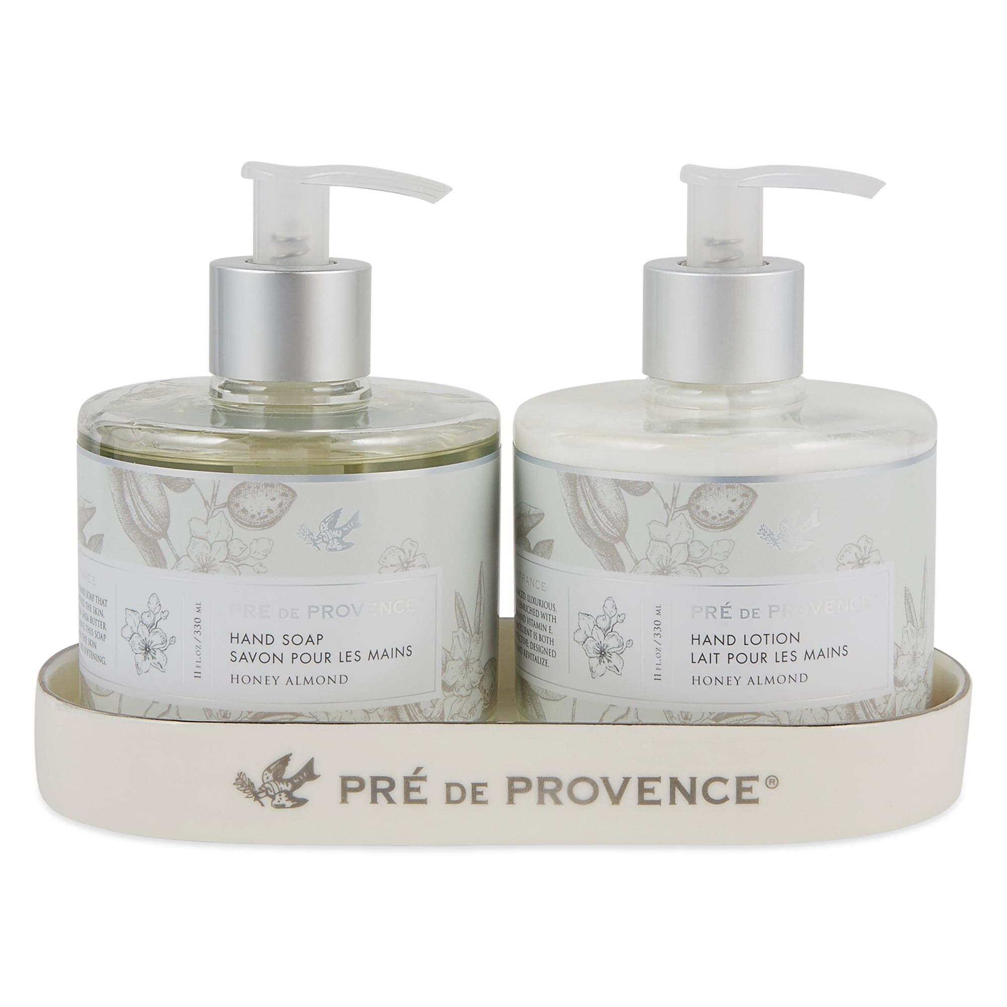 Pre De Provence Hand Soap And Lotion With Caddy Honey Almond (Ha) - Honey Almond