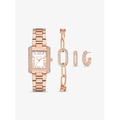 Michael Kors Petite Emery Rose Gold-Tone Watch and Jewelry Gift Set Rose Gold One Size