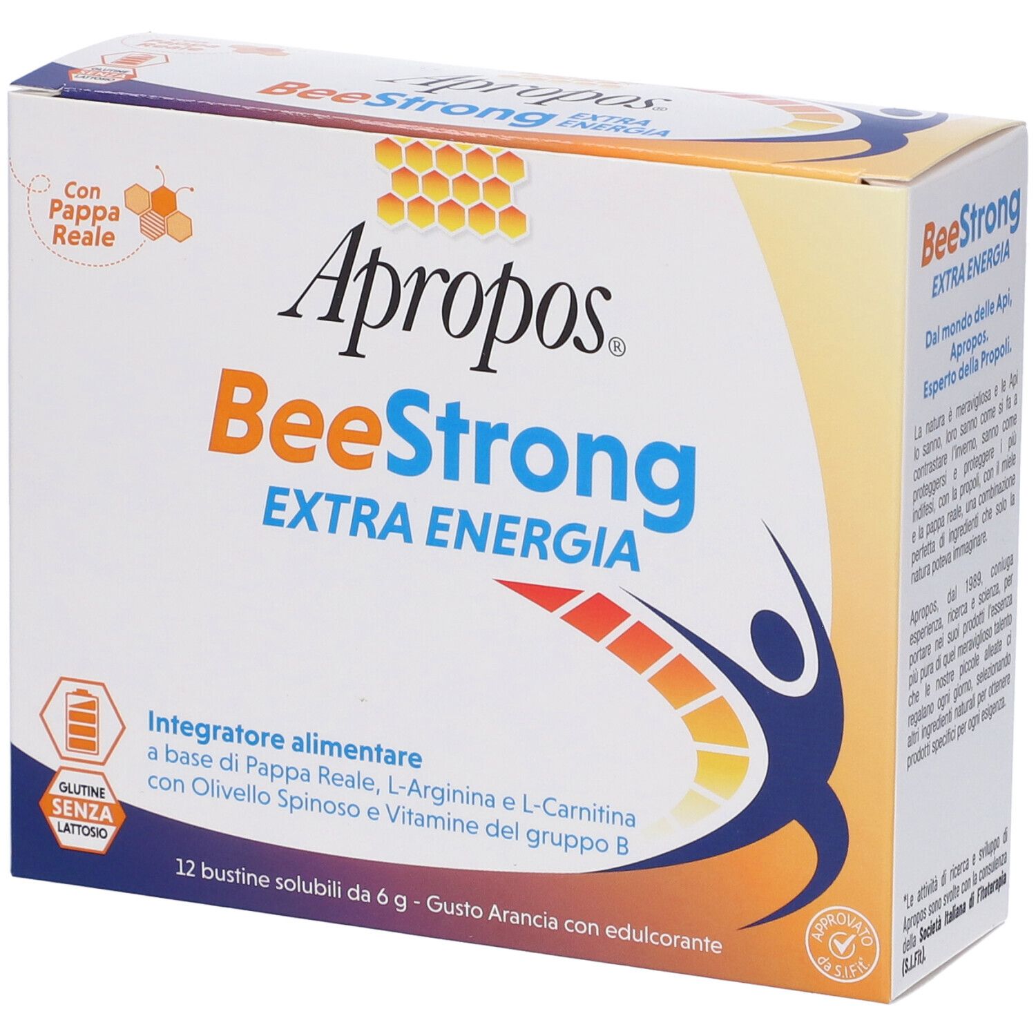 Apropos Beestrong Extra Energia Bustine Gusto Arancia 72 g Bustina
