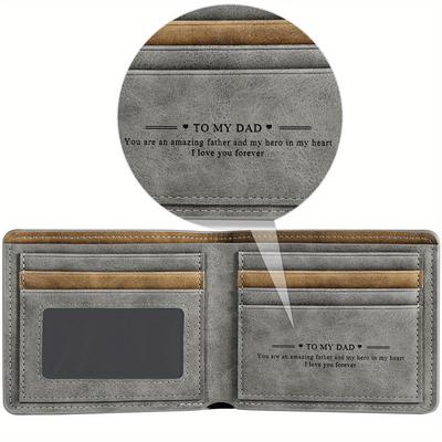 TEMU Classic And Stylish Men's Wallet With Exceptional Capacity - A Great Gift For A Husband, Father, And Son