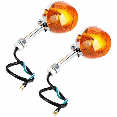 2PCS 12V Blinker Licht 8mm für Honda C70 CT70 CT90 XL100 CB350 CM400 CB450 CB750 - Sjlerst