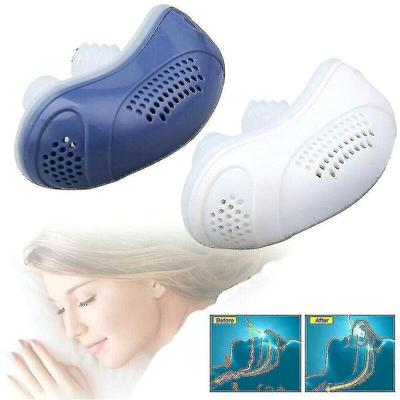 Micro Electric Cpap Noise Anti-Schnarch-Gerät Schlafapnoe Stop Schnarchen Hilfe Stopperblue-USB Image