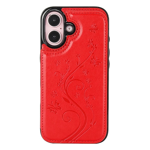 Handy Hülle Handyhüllen Für iPhone 17 Pro Max 17 Air 16 15 14 Pro Max Plus 13 12 11 Pro Max Mini Rückseite Mit Ständer Kartenfach Stoßfest Retro TPU PU-Leder Image