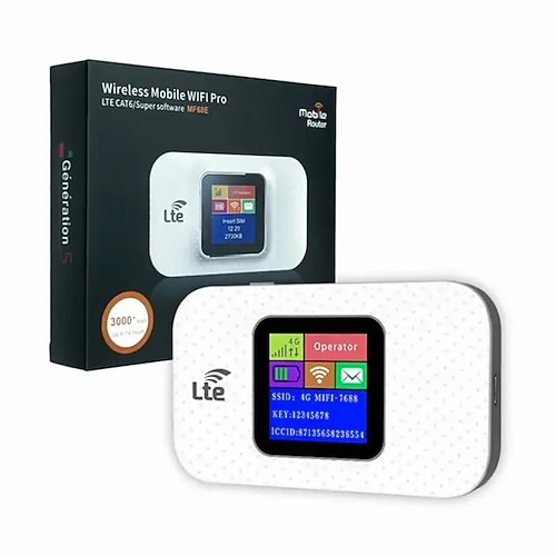 WLAN-Router 4G LTE Wireless tragbares Entsperrmodem Mini-Hotspot für den Außenbereich 150 MBit/s Mobile Pocket Mifi SIM-Kartensteckplatz Repeater 3000 mAh Image