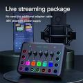 mixer audio per giochi streaming mixer rgb a 5 canali per podcast di voci di gioco trasmissione in diretta