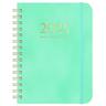 2025 PU pelle calendario planner notebook A5 fogli mobili spirale settimanale planner elastico notebook