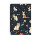 Cat Butterfly in Space Garden Flag 28X40 Double Sided Yard Flags for Outside Outdoor All Seasonal Decoration