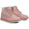 Schnürboots TIMBERLAND "POKEY PINE MID LACE UP WITH ZIP BOOT", Damen, Gr. 23, rosa, Leder, Synthetik, sportlich, Schuhe, Winterstiefel, Schnürstiefel, Winterschuhe
